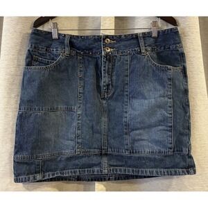 Venezia Skirt Size 16 Studded Denim Skirt Y2K Festival